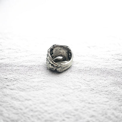 Vintage Silver Bone Ring ボーンハンド リング 指輪 17号 シルバー 925 スケルトン ゴシック パンク ロック