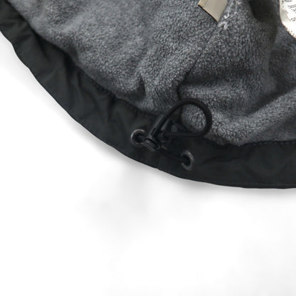 NAPAPIJRI ハーフジップ アノラックパーカー ナイロンジャケット XL グレー 裏地フリース サイドジップ スリット N0YGNJ REGULAR FIT