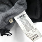 NAPAPIJRI ハーフジップ アノラックパーカー ナイロンジャケット XL グレー 裏地フリース サイドジップ スリット N0YGNJ REGULAR FIT