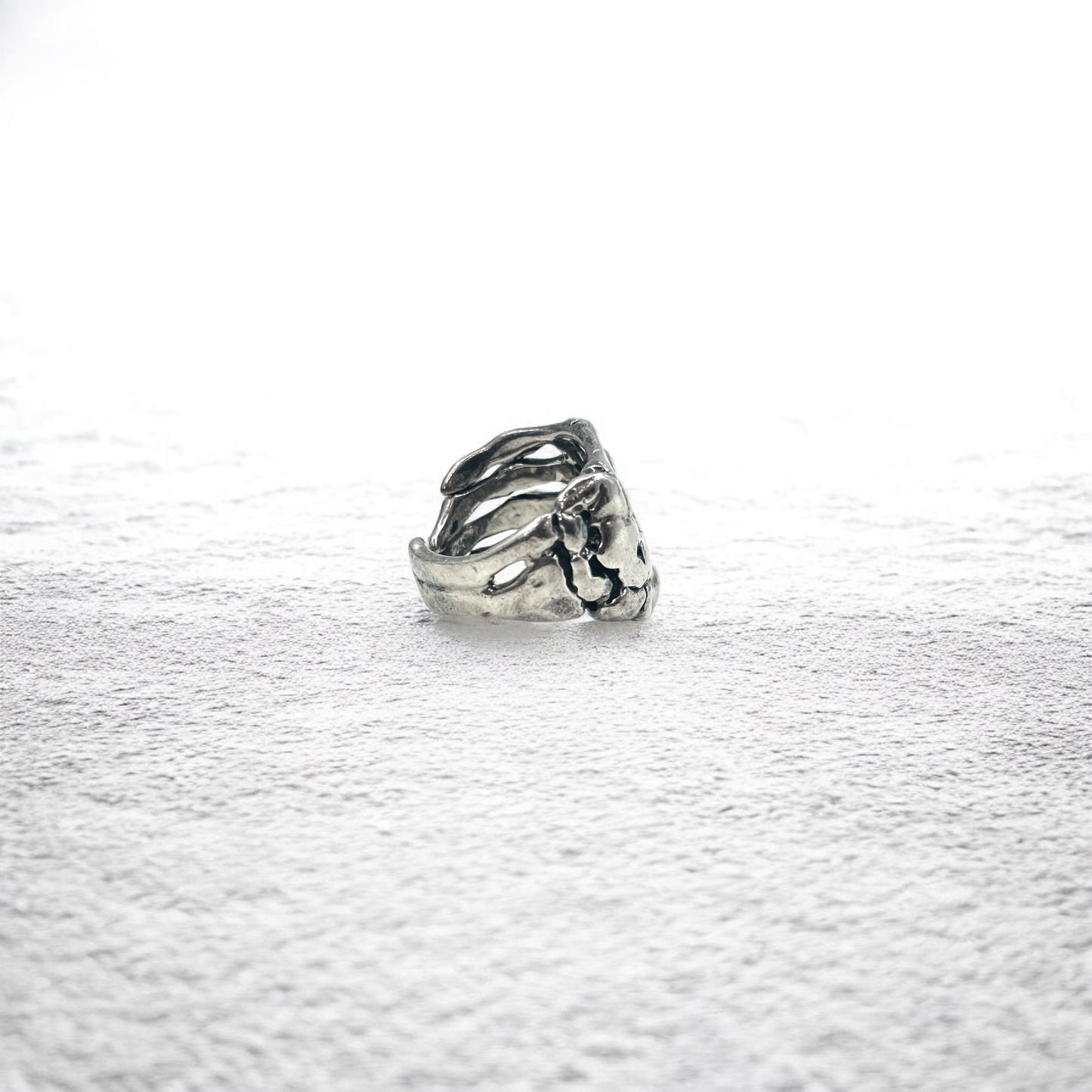 Vintage Silver Bone Ring ボーンハンド リング 指輪 17号 シルバー 925 スケルトン ゴシック パンク ロック