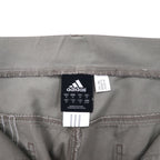adidas 00年代 ダブルニー ダック  ワークパンツ O グレー コットン 3ストライプス