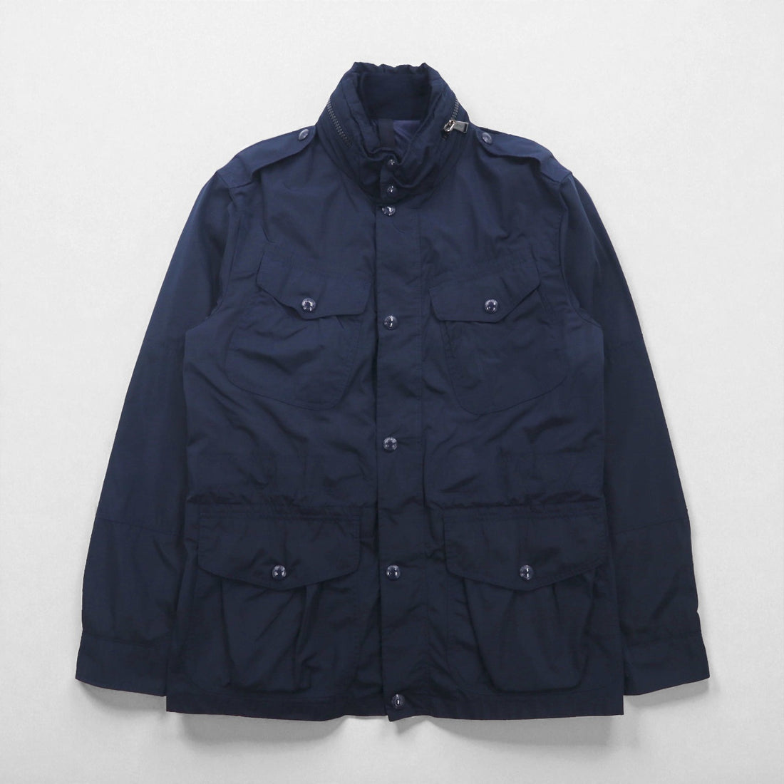 Polo Ralph Lauren Military M-65 Field Jacket, Medium, Navy, Drawcord, Hood Retractable, Double Zip