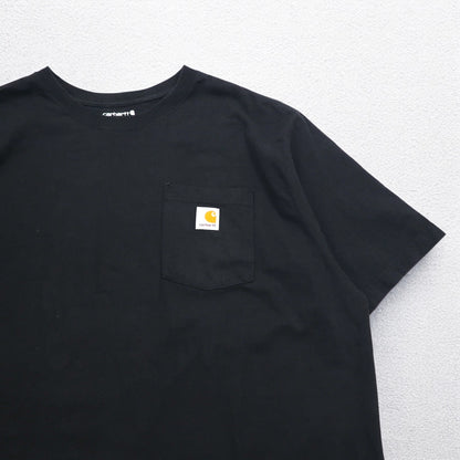 carhartt ルーズフィット ポケット Tシャツ ポケTee XL LOOSE FIT ブラック コットン ホンジュラス製