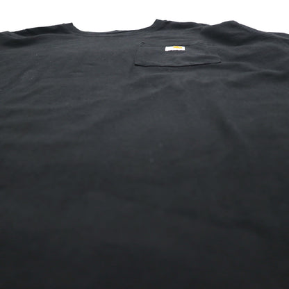 carhartt ルーズフィット ポケット Tシャツ ポケTee XL LOOSE FIT ブラック コットン ホンジュラス製