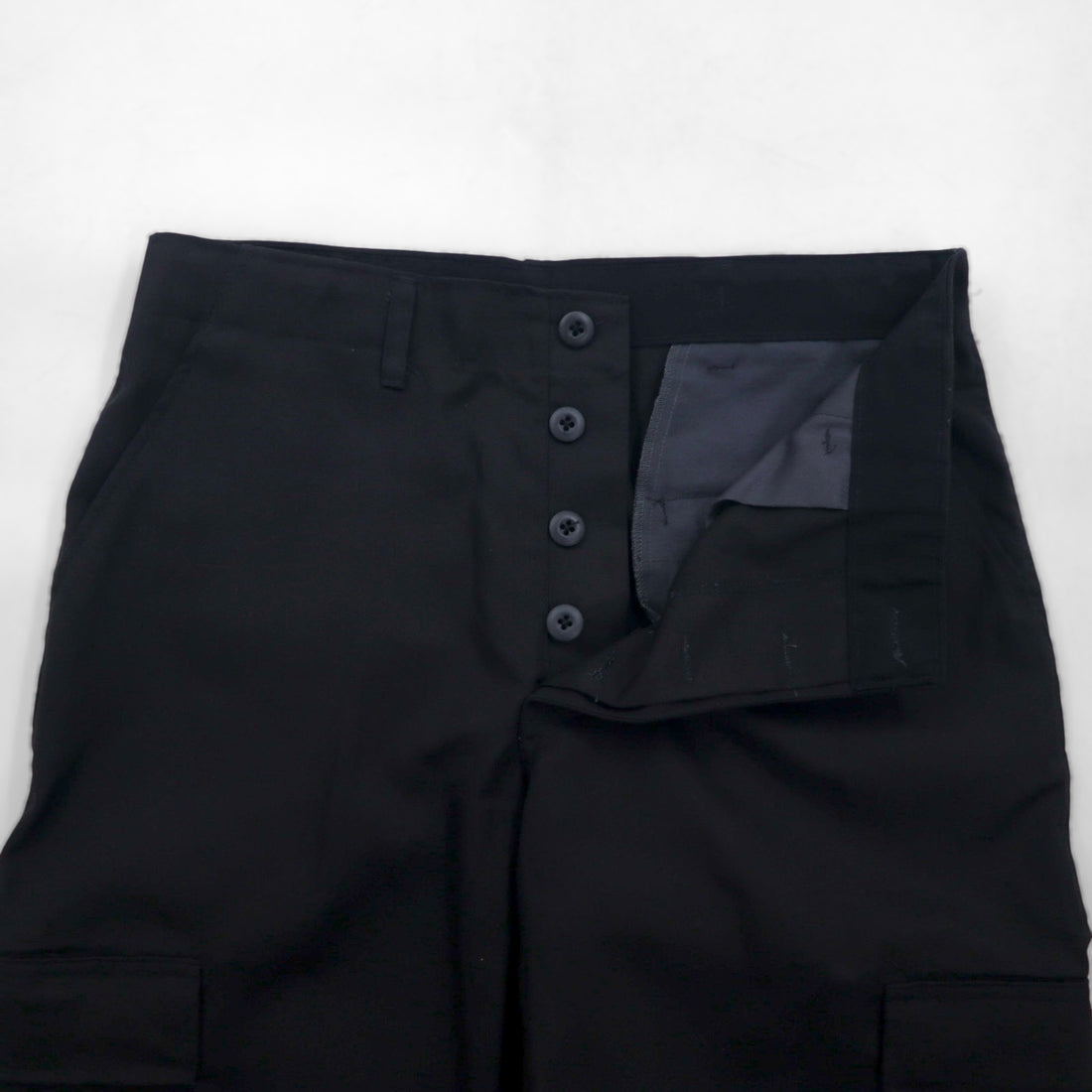 US ARMY Combat Trousers, Ripstop Cargo Pants, Size M, Black, Military Style, 8415-01-084-1713