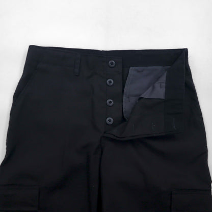 US ARMY Combat Trousers, Ripstop Cargo Pants, Size M, Black, Military Style, 8415-01-084-1713