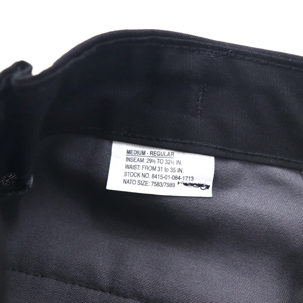 US ARMY Combat Trousers, Ripstop Cargo Pants, Size M, Black, Military Style, 8415-01-084-1713