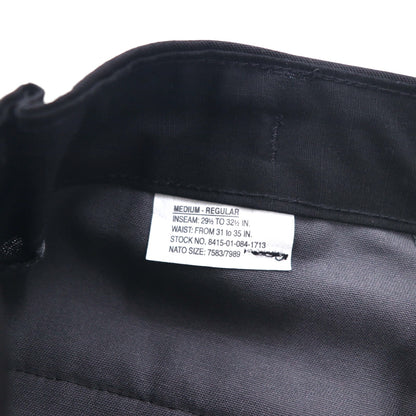 US ARMY Combat Trousers, Ripstop Cargo Pants, Size M, Black, Military Style, 8415-01-084-1713