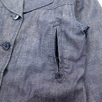 POLO JEANS CO. RALPH LAUREN 90s Denim Marine Coat Coverall L Indigo Blue