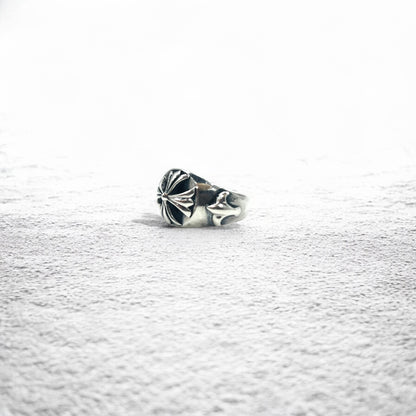 Vintage Cross Ring フレア クロス リング 指輪 23号 シルバー 925 ゴシック パンク ロック