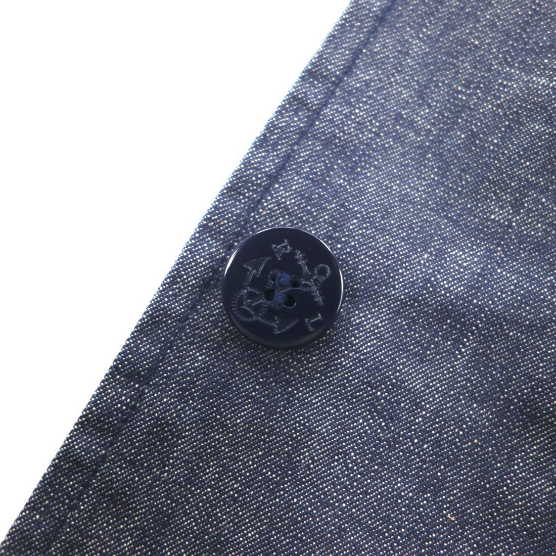 POLO JEANS CO. RALPH LAUREN 90s Denim Marine Coat Coverall L Indigo Blue