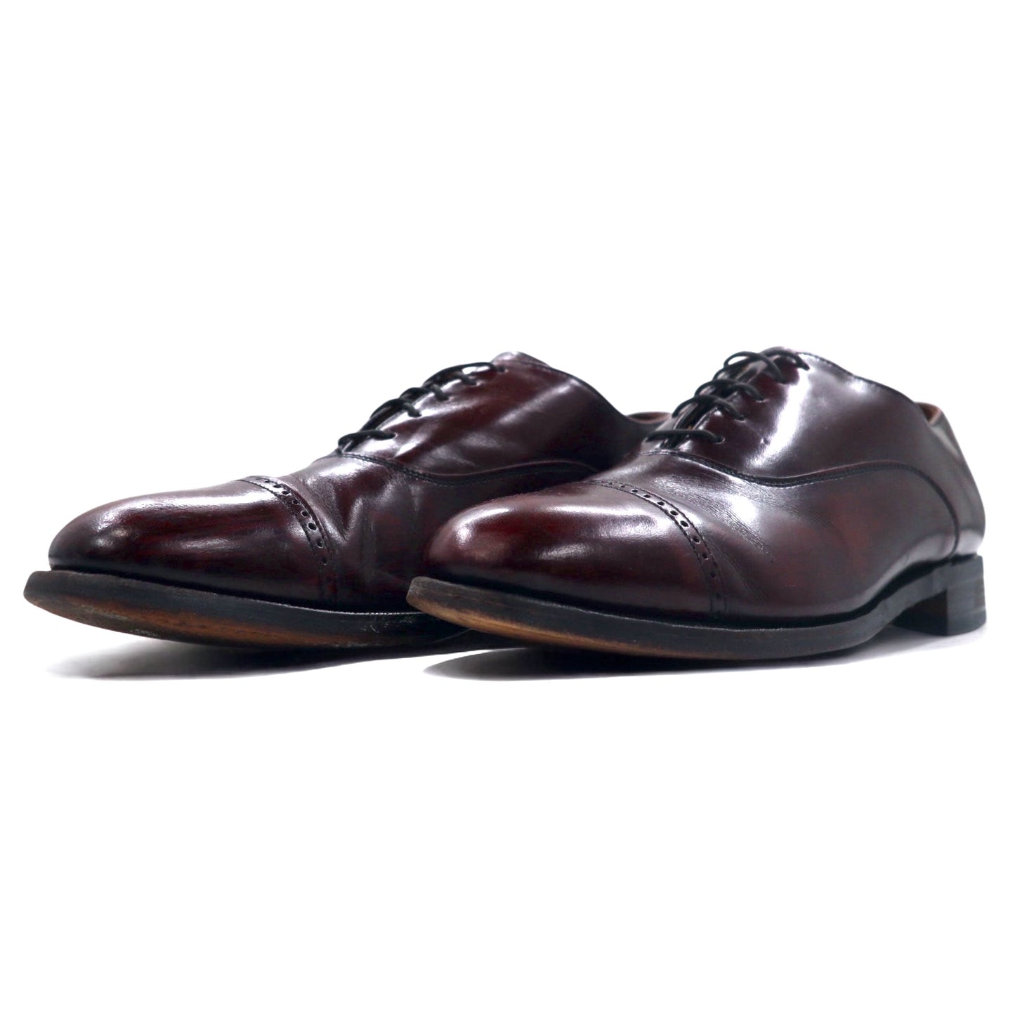BOSTONIAN USA製 ストレートチップ ドレスシューズ 26cm ボルドー レザー 26248