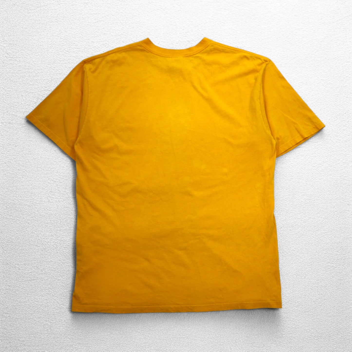 adidas カナダ製 00年代 3ストライプ ロゴプリント Tシャツ XL イエロー コットン