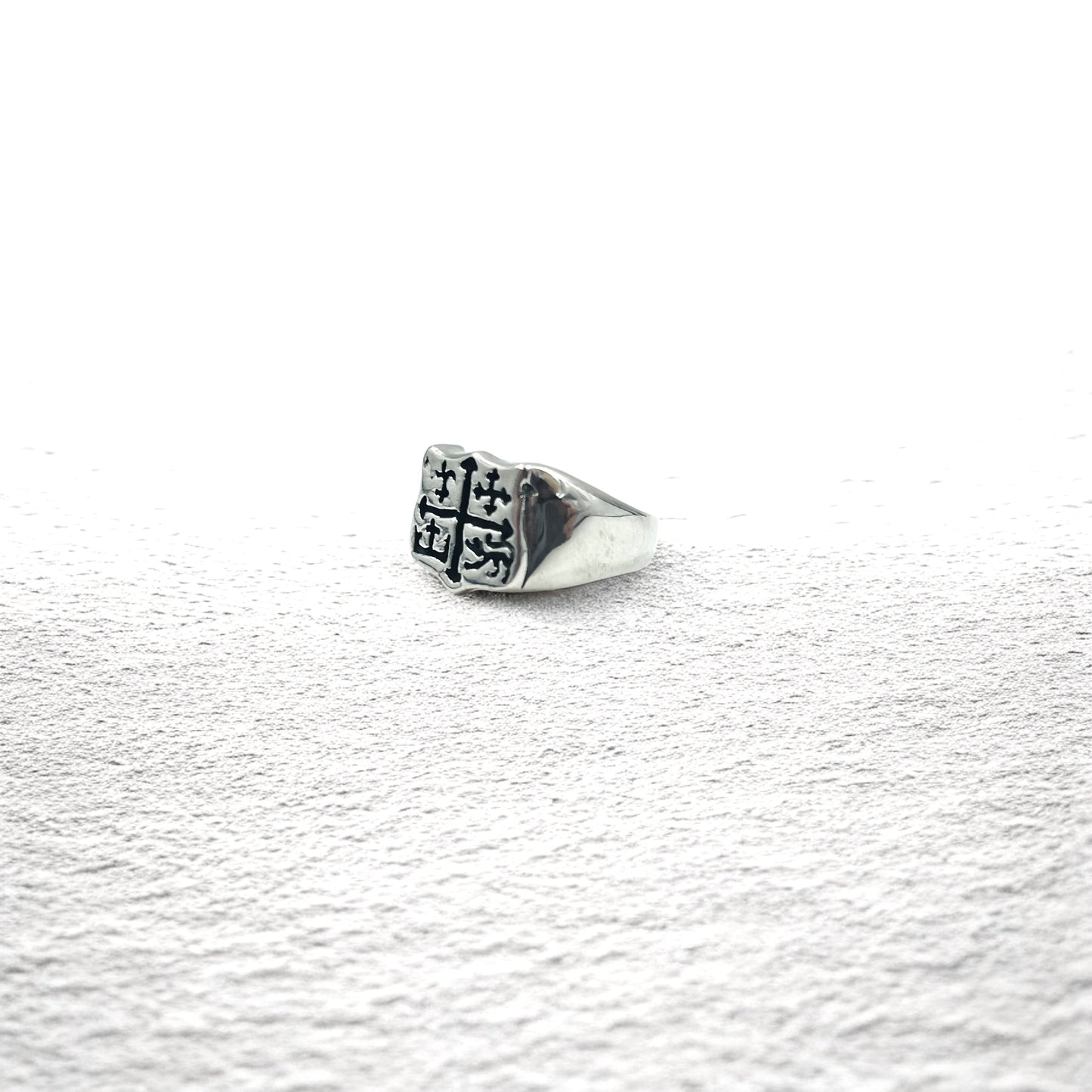 Vintage Silver Emblem Ring 騎士団 クロス シールド エンブレム リング 指輪 20号 シルバー 925 ゴシック