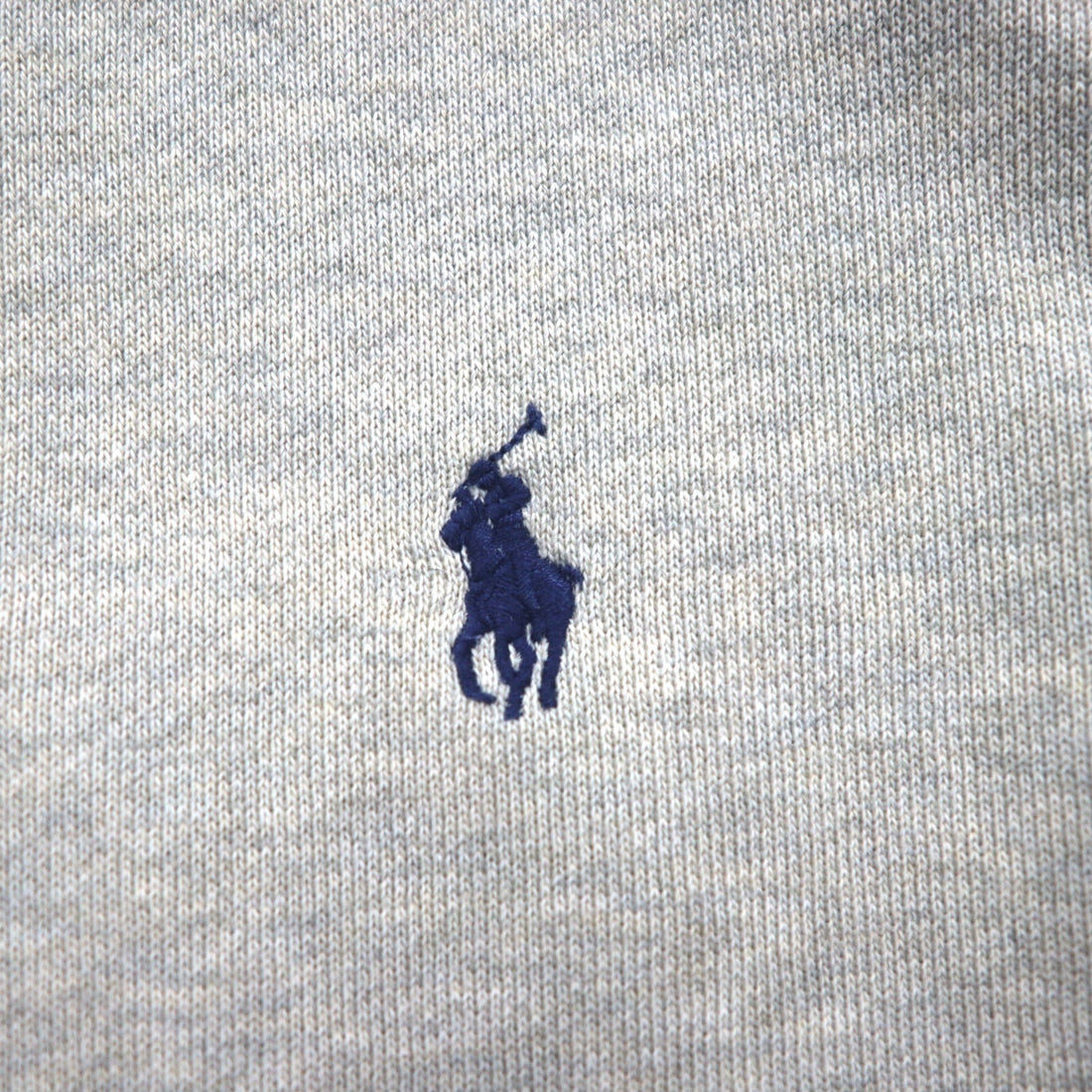 Polo Ralph Lauren Reverse Weave Zip Hoodie, Large, Gray Embroidery, Small Pony, Thermal Lining, Front Pocket