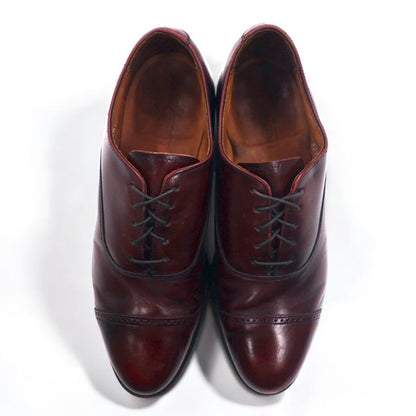 BOSTONIAN USA製 ストレートチップ ドレスシューズ 26cm ボルドー レザー 26248