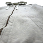 Polo Ralph Lauren Reverse Weave Zip Hoodie, Large, Gray Embroidery, Small Pony, Thermal Lining, Front Pocket
