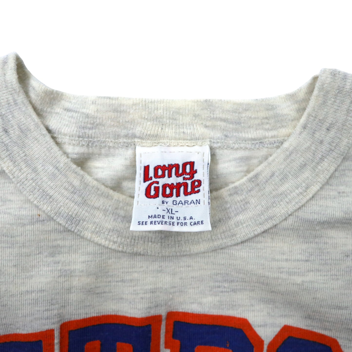 USA製 90年代 Long Gone by GARAN MLB ベースボールプリント ラグラン Tシャツ XL ホワイト コットン DETROIT TIGERS