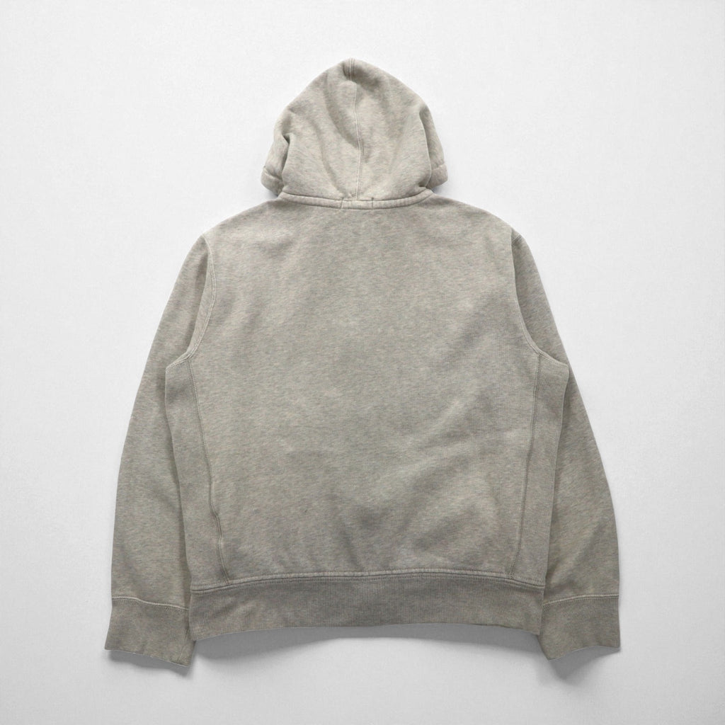 Polo Ralph Lauren Reverse Weave Zip Hoodie, Large, Gray Embroidery, Small Pony, Thermal Lining, Front Pocket