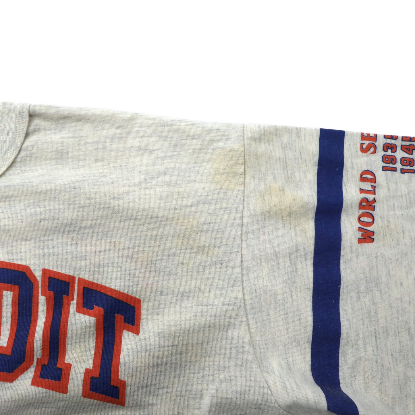 USA製 90年代 Long Gone by GARAN MLB ベースボールプリント ラグラン Tシャツ XL ホワイト コットン DETROIT TIGERS