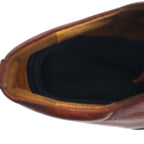 JOHNSTON &amp; MURPHY Italian made straight tip dress shoes, 26cm, brown leather, 20-2028 11625