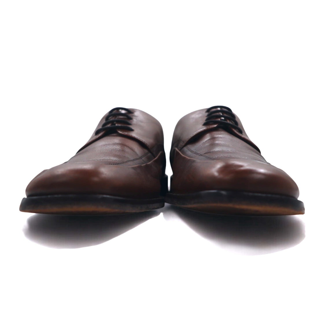 JOHNSTON &amp; MURPHY U-Tip Dress Shoes, 27cm, Brown Leather, 015-6702