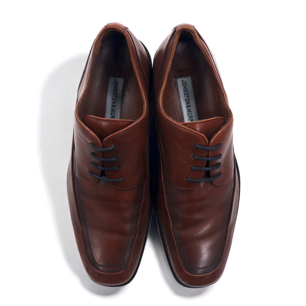 JOHNSTON &amp; MURPHY U-Tip Dress Shoes, 27cm, Brown Leather, 015-6702
