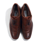 JOHNSTON &amp; MURPHY U-Tip Dress Shoes, 27cm, Brown Leather, 015-6702