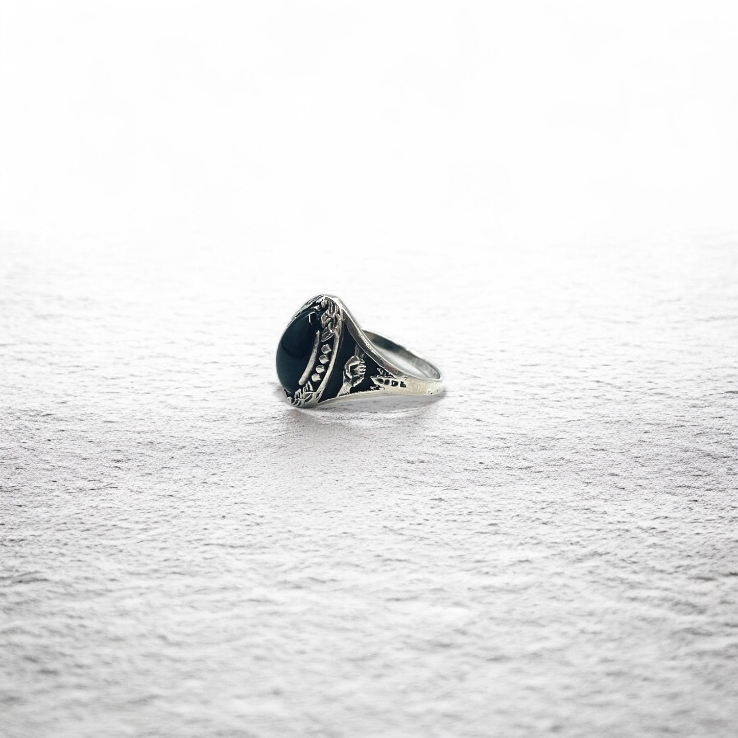 Vintage Silver Onyx Ring ブラックオニキス リング 指輪 14号 シルバー SILVER 925