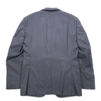 Loro Piana × MENS CLUB HASHIMOTO 2B Suit Set Up L Grey Striped Wool Silk Blend Made in Japan