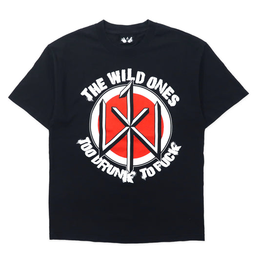 日本然リトテ-古着オンライン-USA製 THE WILD ONES バンド Tシャツ L ブラック コットン Dead Kennedys パロディ-