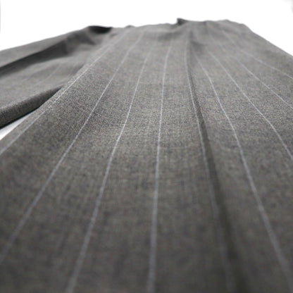 Polo by Ralph Lauren 90s 3-Piece Suit, Size L, Gray Striped Wool, Made in Japan