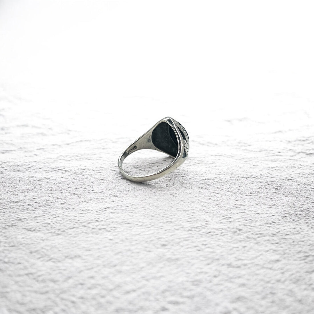 Vintage Silver Onyx Ring ブラックオニキス リング 指輪 14号 シルバー SILVER 925