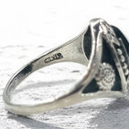 Vintage Silver Onyx Ring ブラックオニキス リング 指輪 14号 シルバー SILVER 925