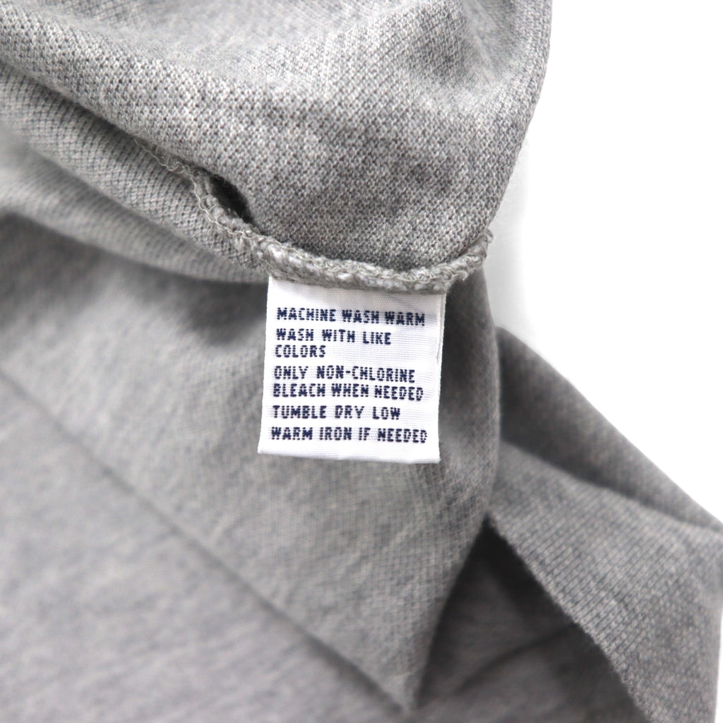 Polo by Ralph Lauren 90s Polo Shirt 3XL BIG Big Size Grey Cotton Pique Small Pony Embroidery Unused