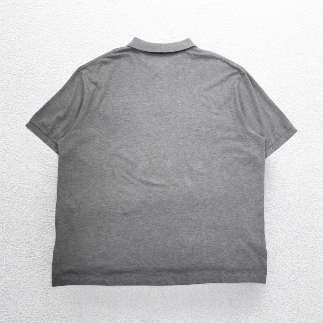 Polo by Ralph Lauren 90s Polo Shirt 3XL BIG Big Size Grey Cotton Pique Small Pony Embroidery Unused