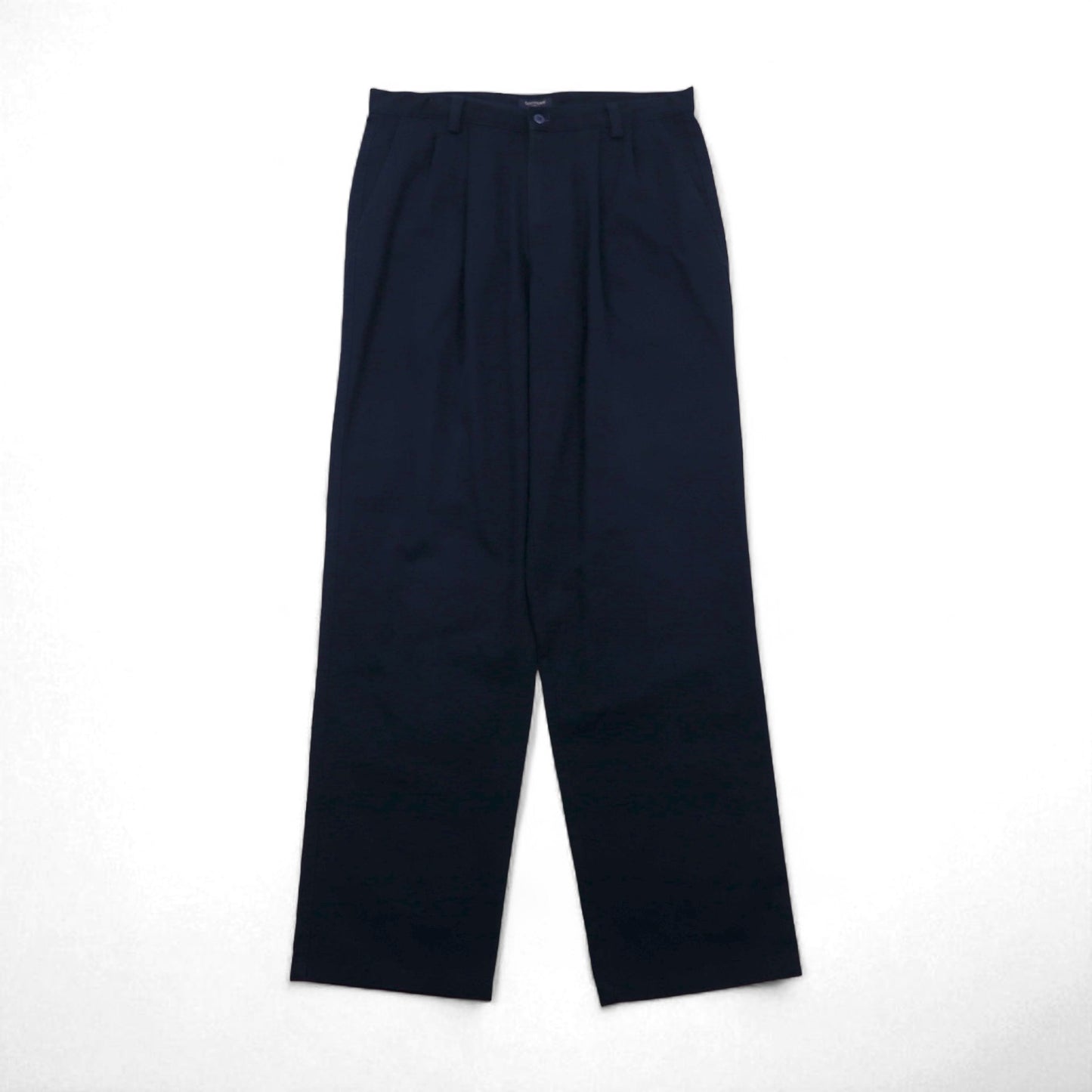 DOCKERS (Levi's) 2-Puck Wide Work Chino Pants, Size L, Navy Cotton