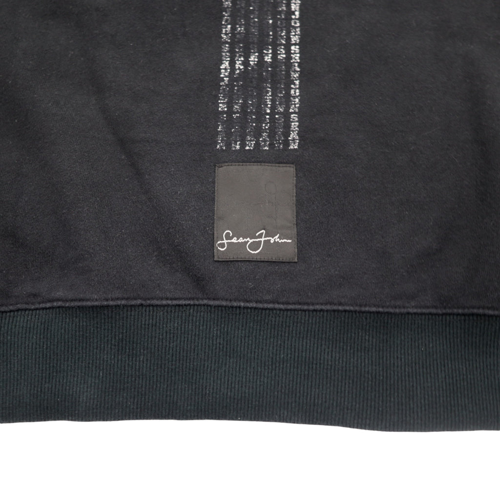 Sean John 90s Crew Neck Sweatshirt XL Black Cotton