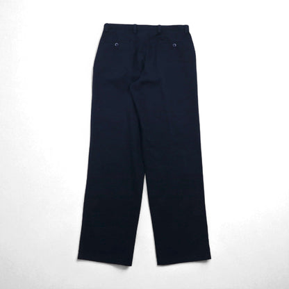 DOCKERS (Levi's) 2-Puck Wide Work Chino Pants, Size L, Navy Cotton