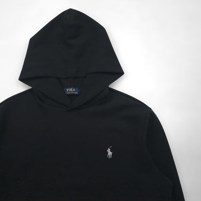 Polo Ralph Lauren プルオーバー パーカー S ブラック スモールポニー ロゴ 刺繡 カンガルーポケット