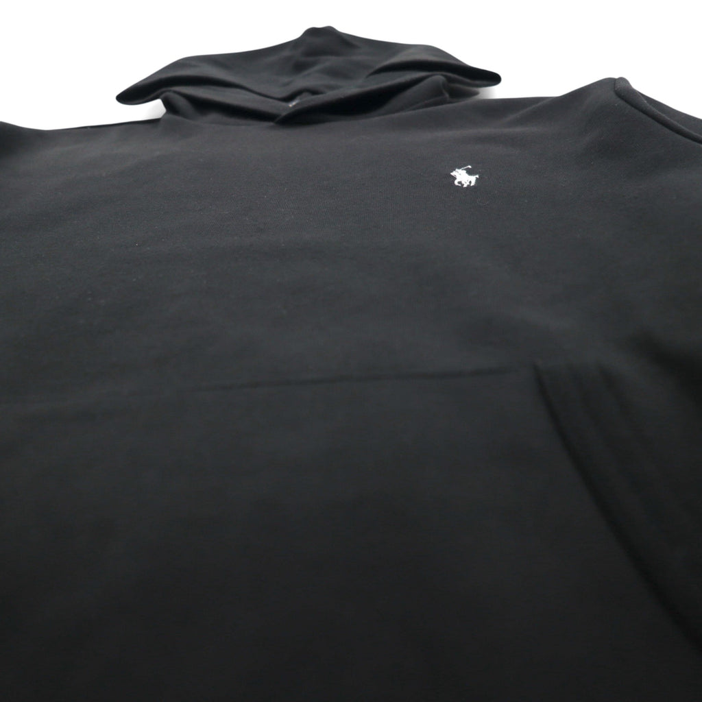 Polo Ralph Lauren プルオーバー パーカー S ブラック スモールポニー ロゴ 刺繡 カンガルーポケット
