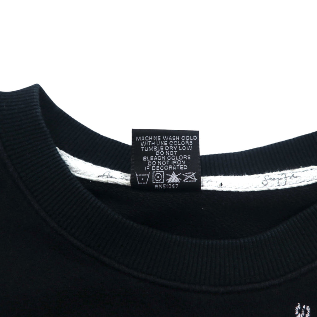 Sean John 90s Crew Neck Sweatshirt XL Black Cotton