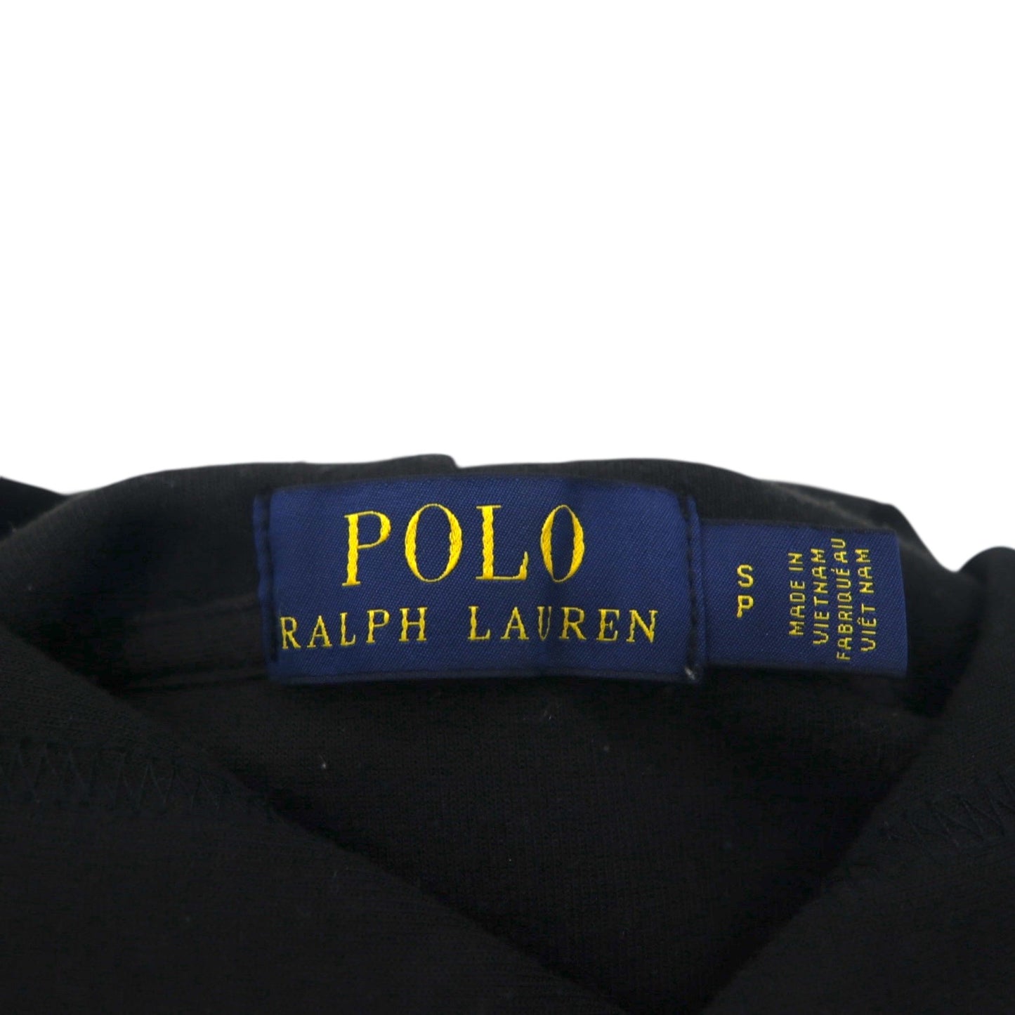 Polo Ralph Lauren プルオーバー パーカー S ブラック スモールポニー ロゴ 刺繡 カンガルーポケット