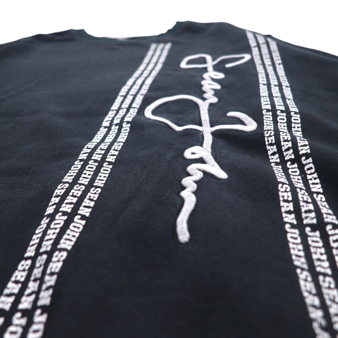 Sean John 90s Crew Neck Sweatshirt XL Black Cotton