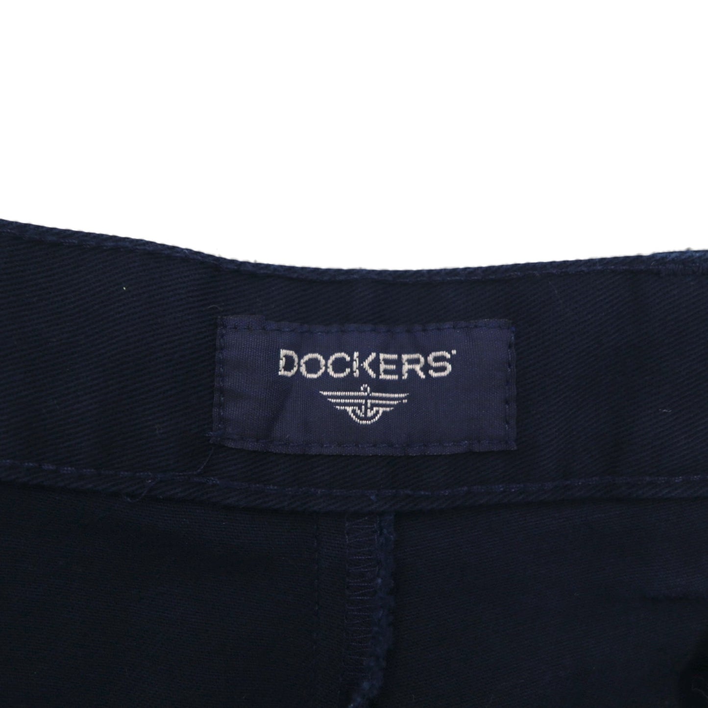 DOCKERS (Levi's) 2-Puck Wide Work Chino Pants, Size L, Navy Cotton
