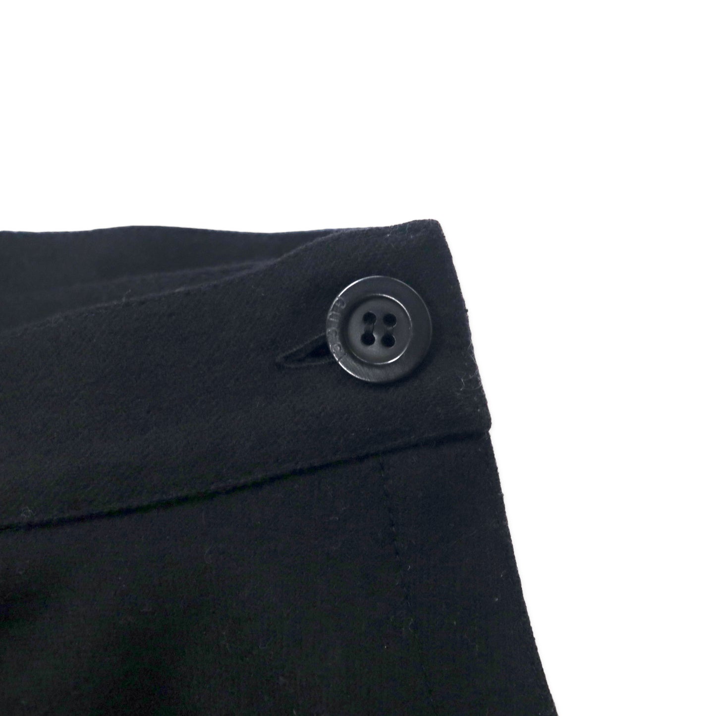 GUCCI オールドグッチ 80年代 ラップスカート FREE ブラック ウール イタリア製