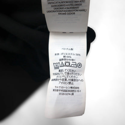 Polo Ralph Lauren プルオーバー パーカー S ブラック スモールポニー ロゴ 刺繡 カンガルーポケット