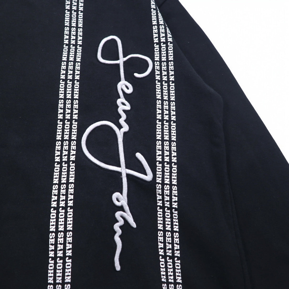 Sean John 90s Crew Neck Sweatshirt XL Black Cotton