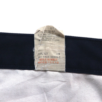 DOCKERS (Levi's) 2-Puck Wide Work Chino Pants, Size L, Navy Cotton