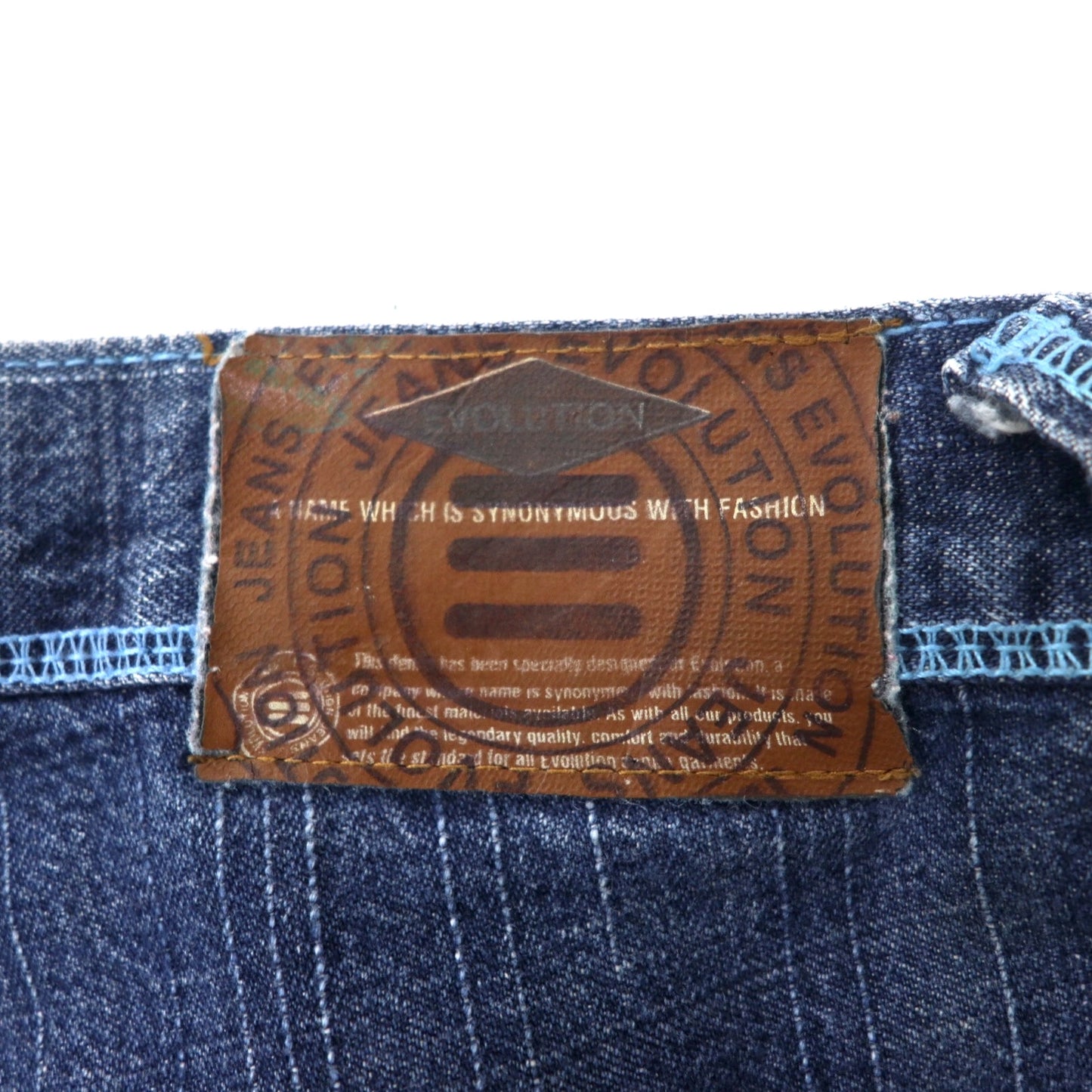 EVOLUTION JEANS 90年代 バギー デニムパンツ 32 ブルー コットン ワイド